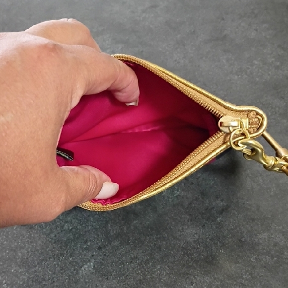 Coach Legacy Striped Wristlet - Picture 2 of 5